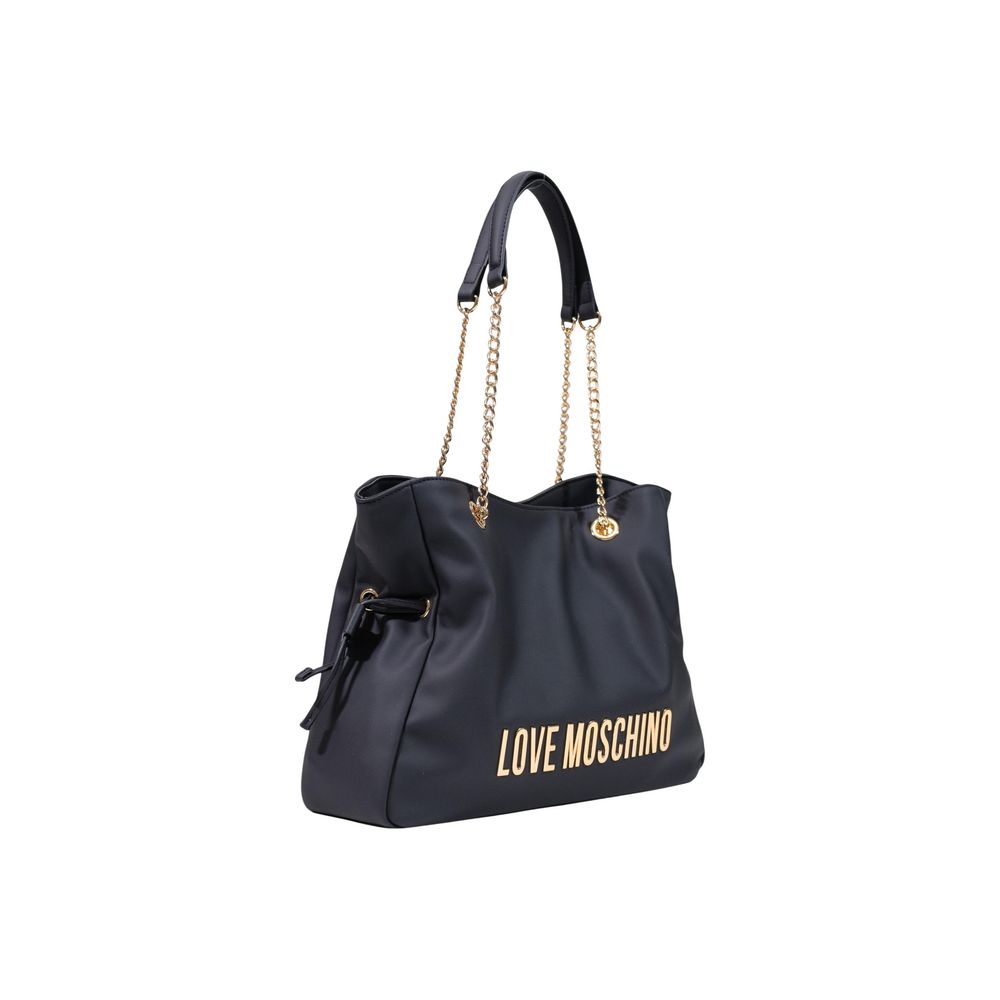 Love Moschino Schwarze Handtasche aus Polyester-2