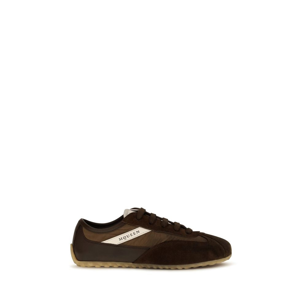 Alexander McQueen Braune Wildleder-Sneaker-1