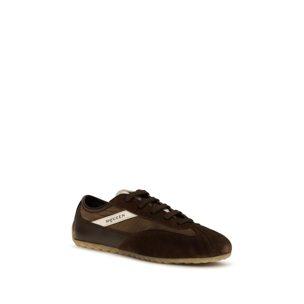 Alexander McQueen Braune Wildleder-Sneaker-2