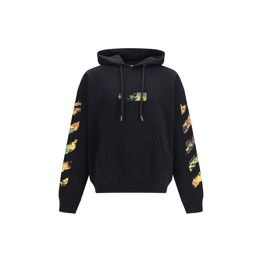 Off-White Schwarzer Baumwoll-Sweatshirt-1