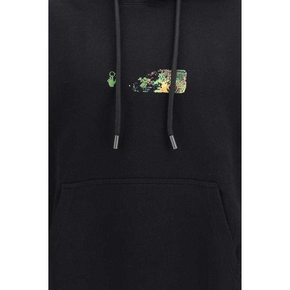 Off-White Schwarzer Baumwoll-Sweatshirt-3