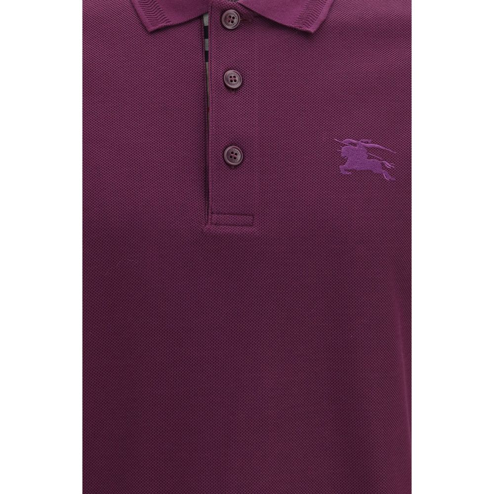 Burberry Lila Baumwoll-Poloshirt-3