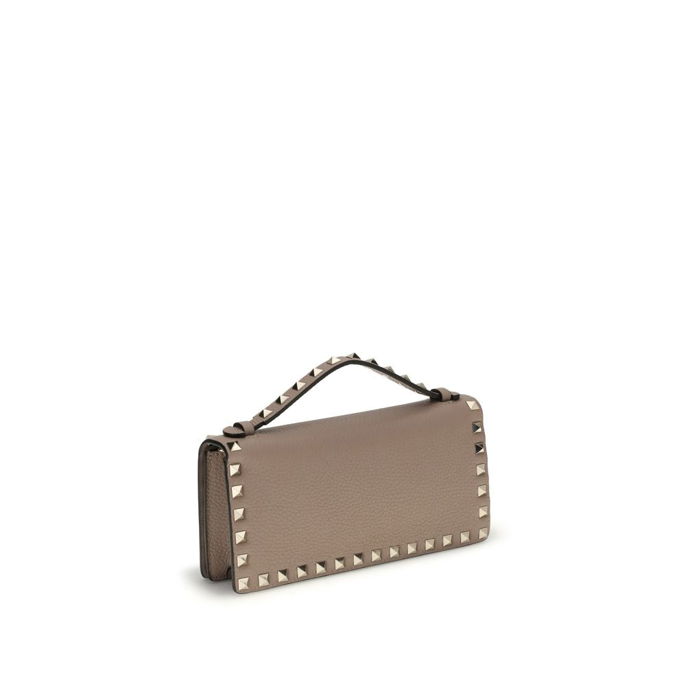 Valentino Garavani Beige Calf Leather Bos Taurus Wallet-3