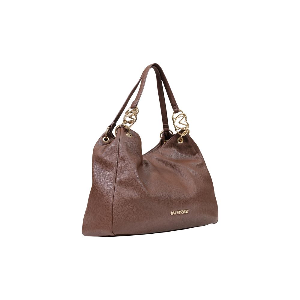 Love Moschino Braune Handtasche aus Polyethylen-2
