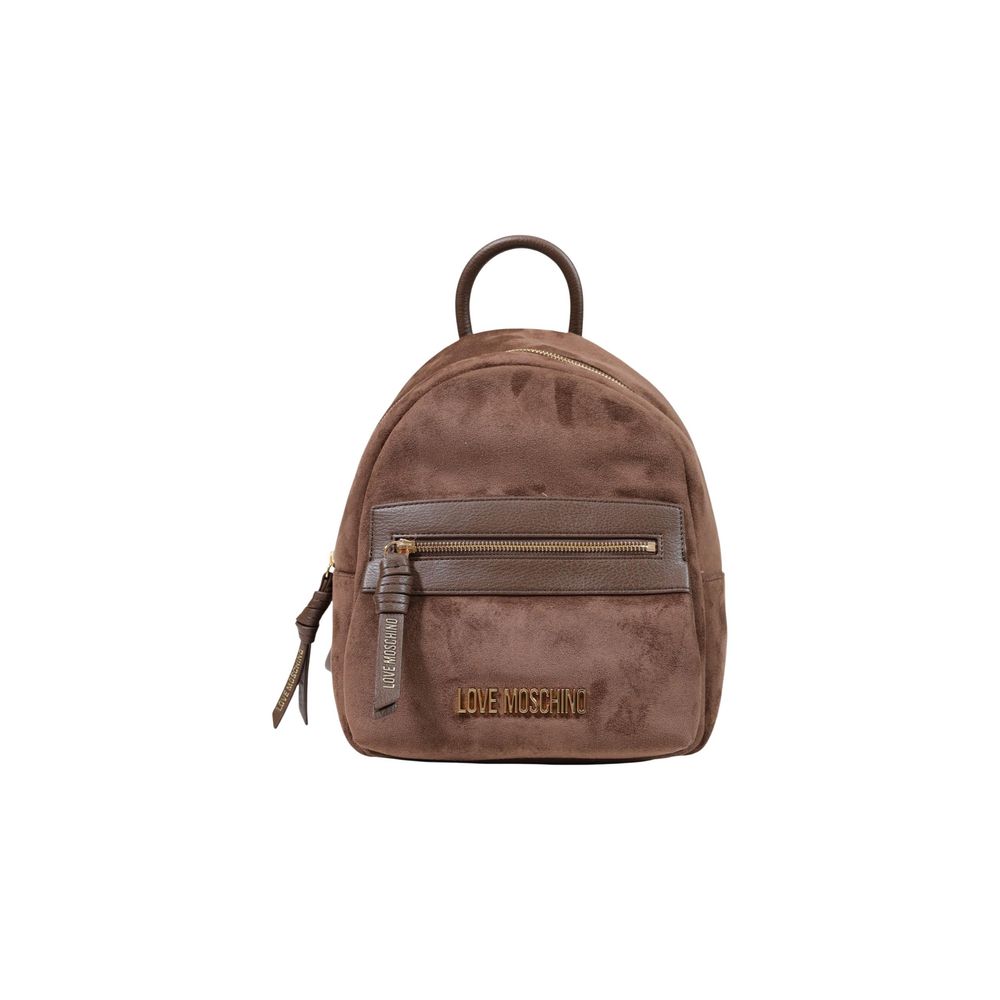Love Moschino Brauner Rucksack aus Polyester-1