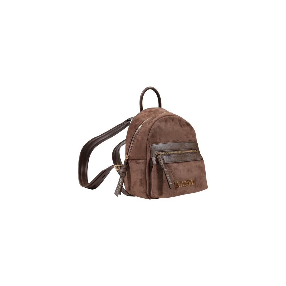 Love Moschino Brauner Rucksack aus Polyester-2