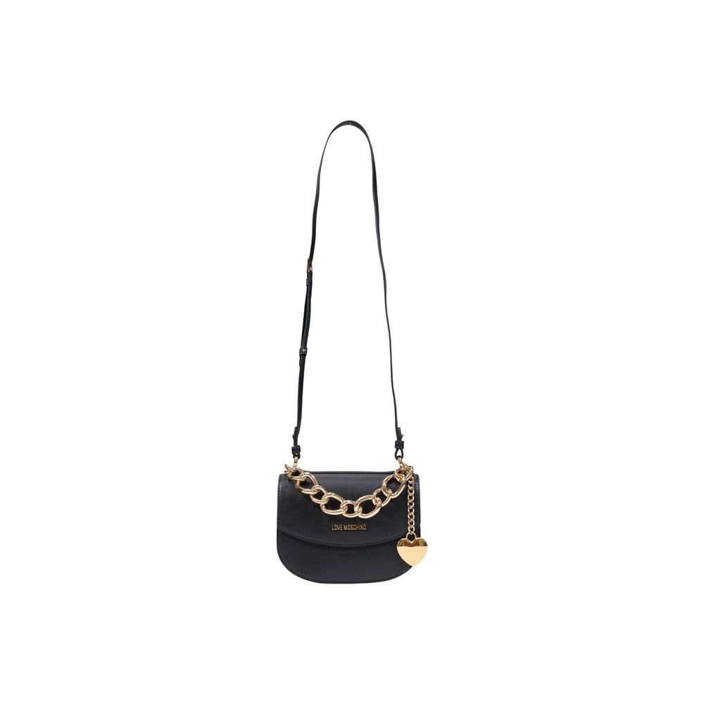 Love Moschino Schwarze Handtasche aus Polyester-1