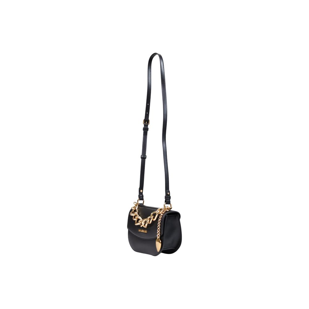Love Moschino Schwarze Handtasche aus Polyester-2