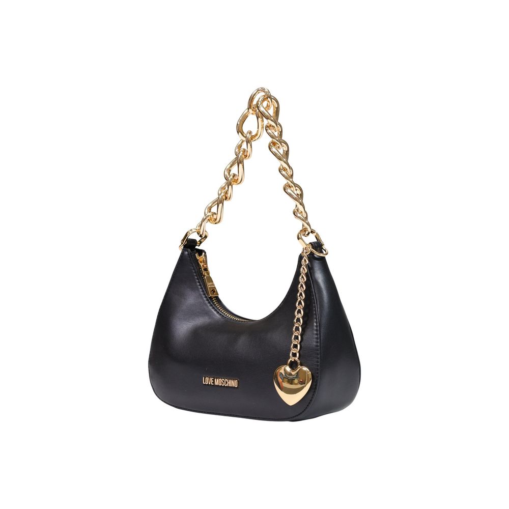 Love Moschino Schwarze Handtasche aus Polyester-2