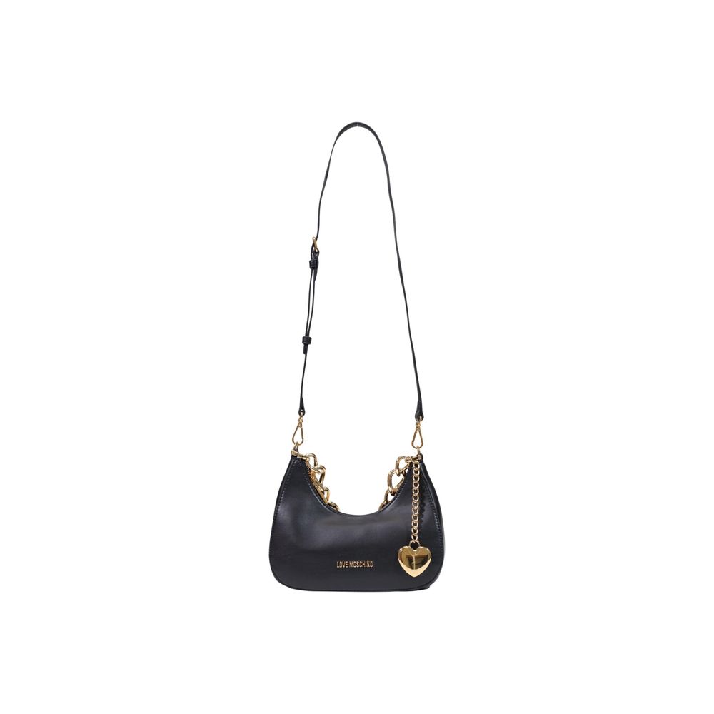 Love Moschino Schwarze Handtasche aus Polyester-4