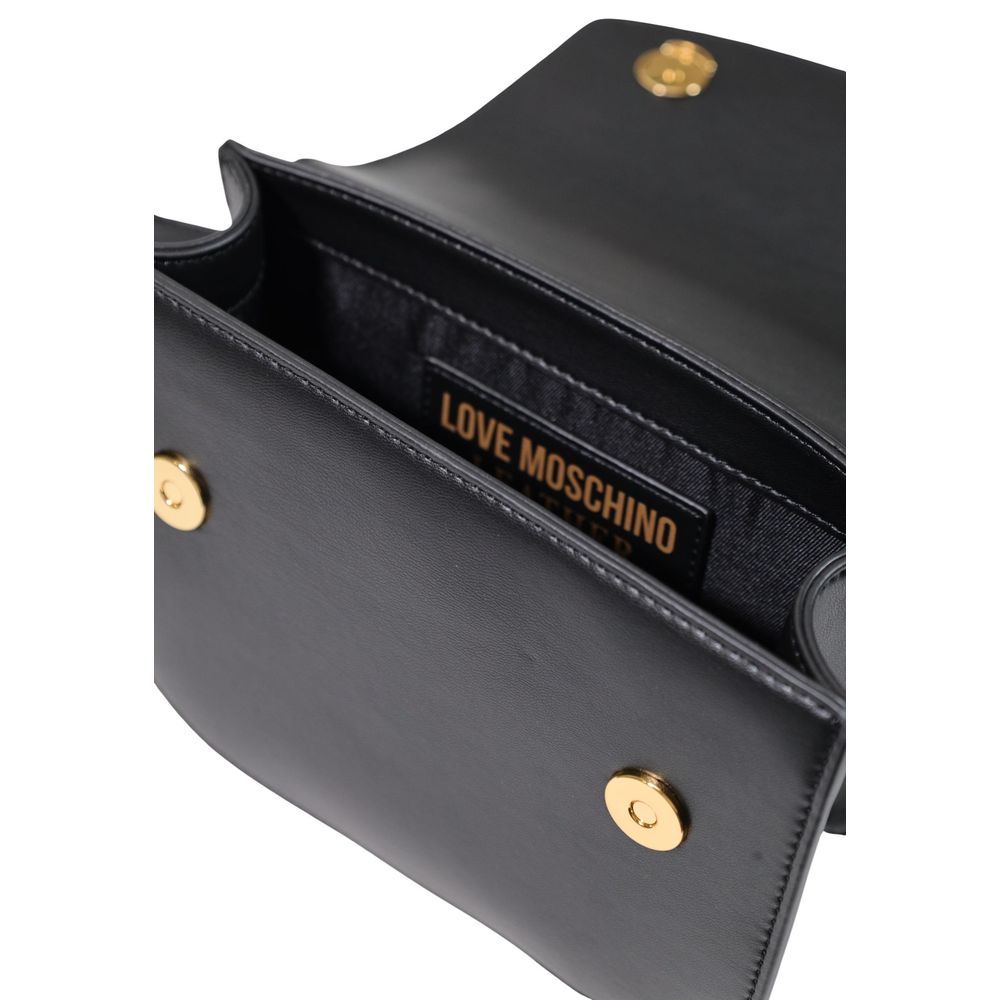 Love Moschino Schwarze Handtasche aus Polyester-5