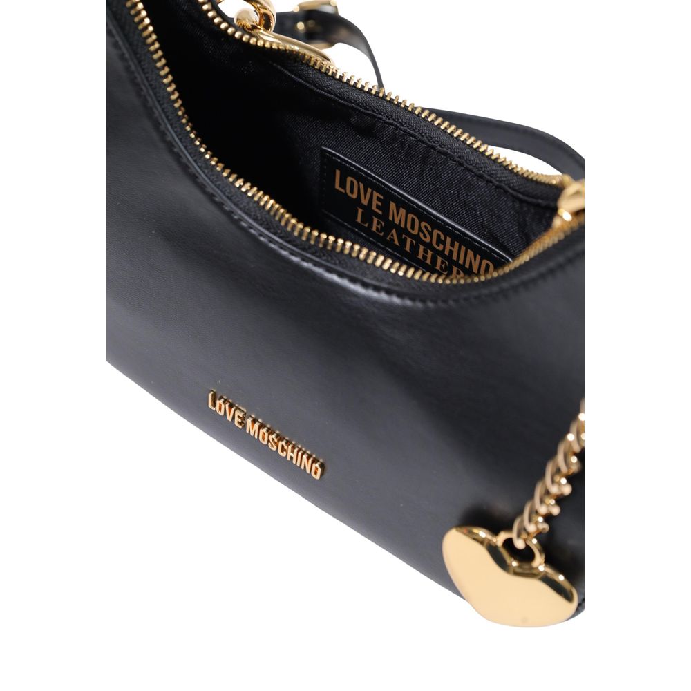 Love Moschino Schwarze Handtasche aus Polyester-5