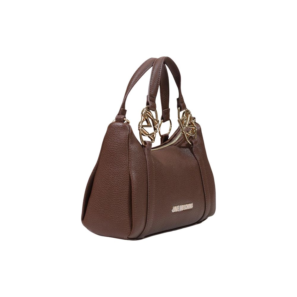 Love Moschino Braune Handtasche aus Polyethylen-2