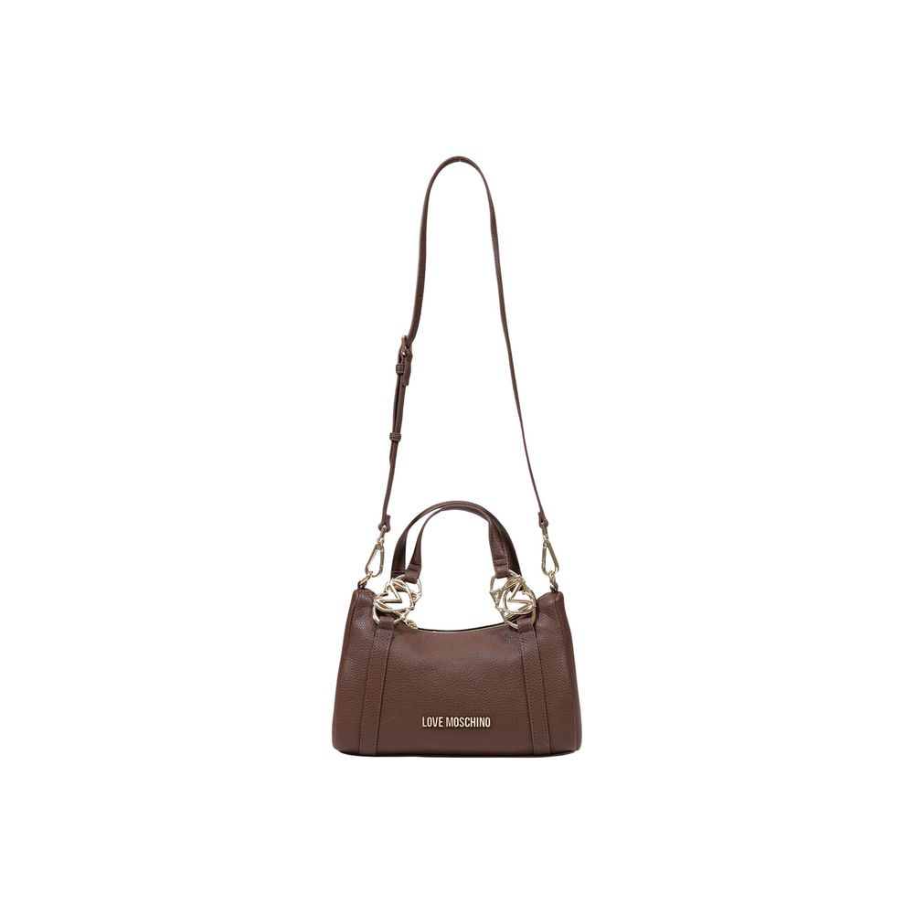 Love Moschino Braune Handtasche aus Polyethylen-4