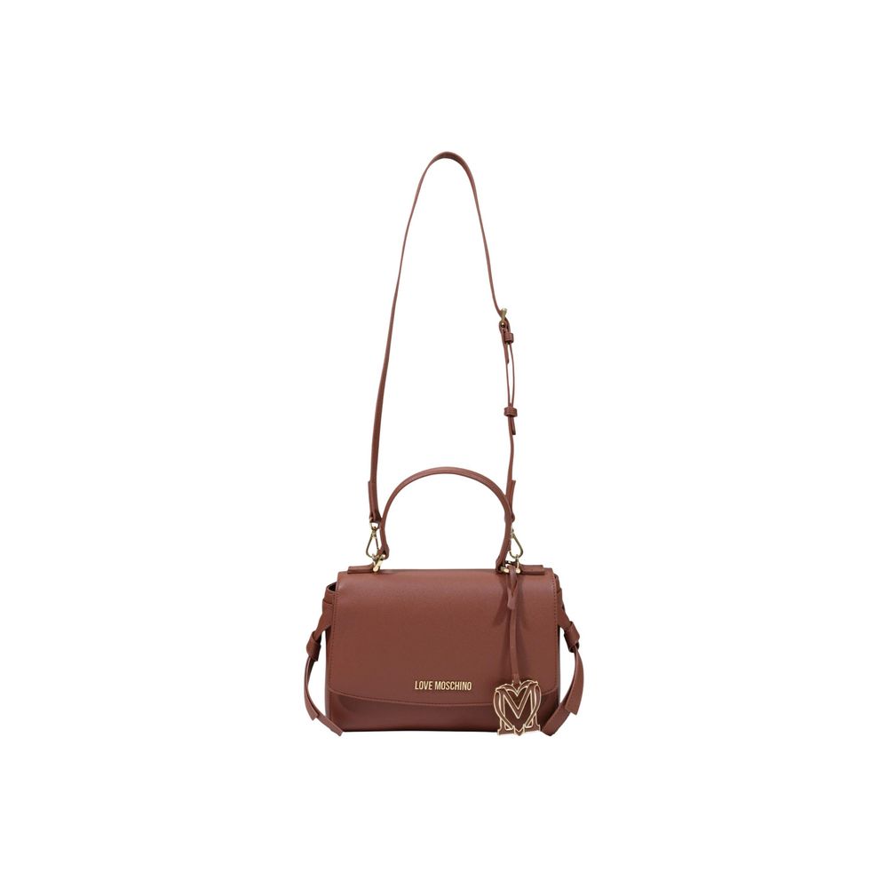 Love Moschino Braune Handtasche aus Polyethylen-4