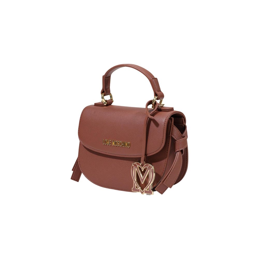 Love Moschino Braune Handtasche aus Polyethylen-2
