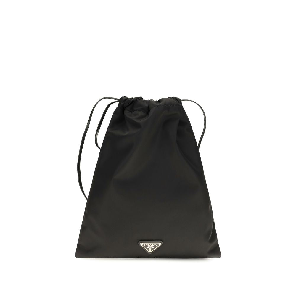Prada Schwarze Polyamid-Geldbörse-1