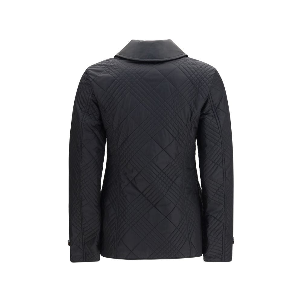 Burberry Schwarze Polyamid-Jacke in voller Länge-2