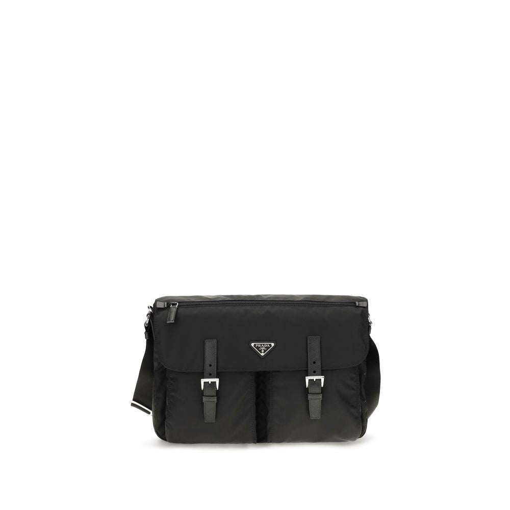 Prada Schwarzer Polyamid-Rucksack-1
