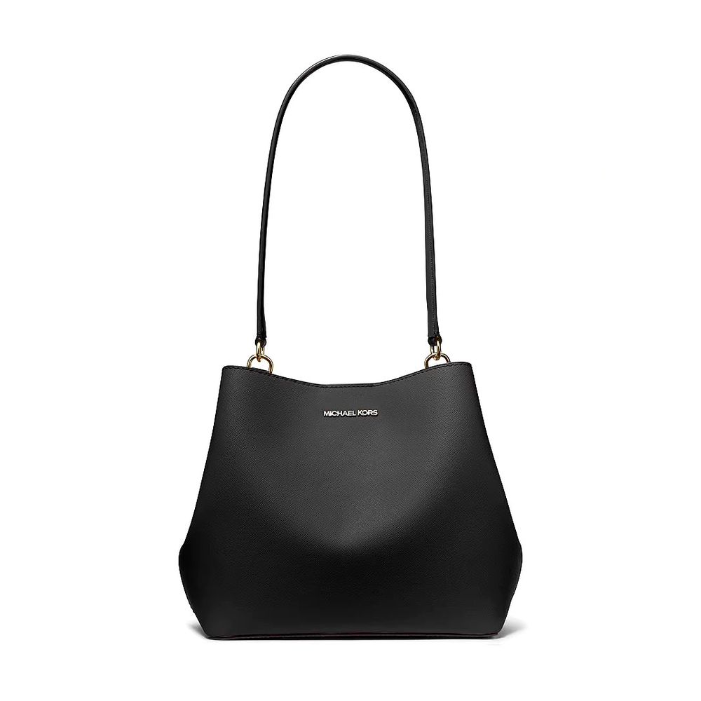 Michael Kors Schwarze Canvas Umhängetasche-1