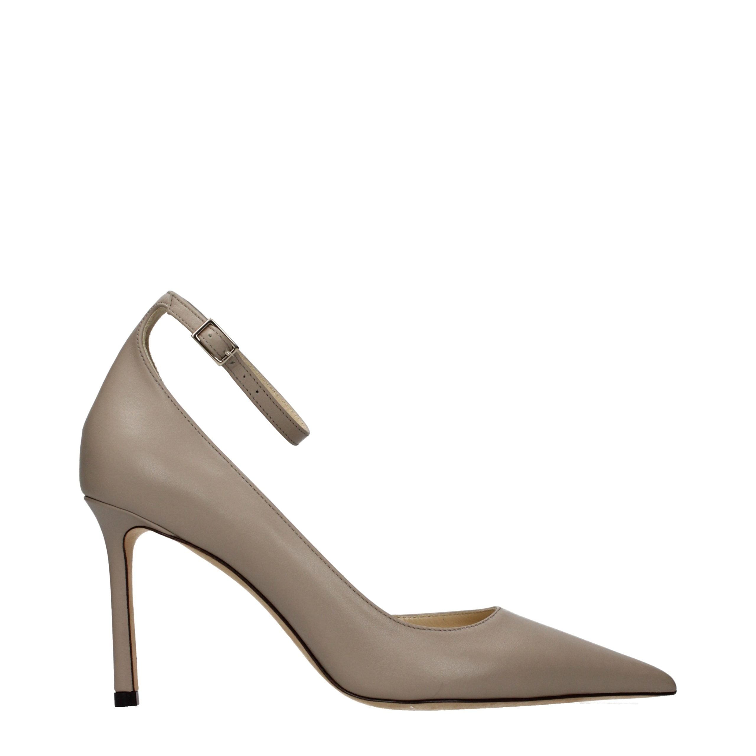 Jimmy Choo Graue Lederpumps-1