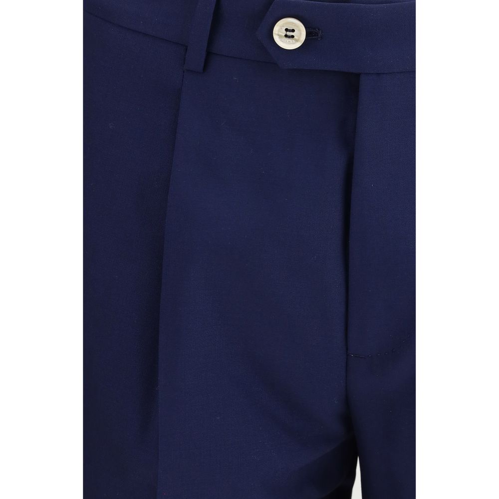 Brunello Cucinelli Blauer Wollanzug Oves Aries Zweiteiler-3