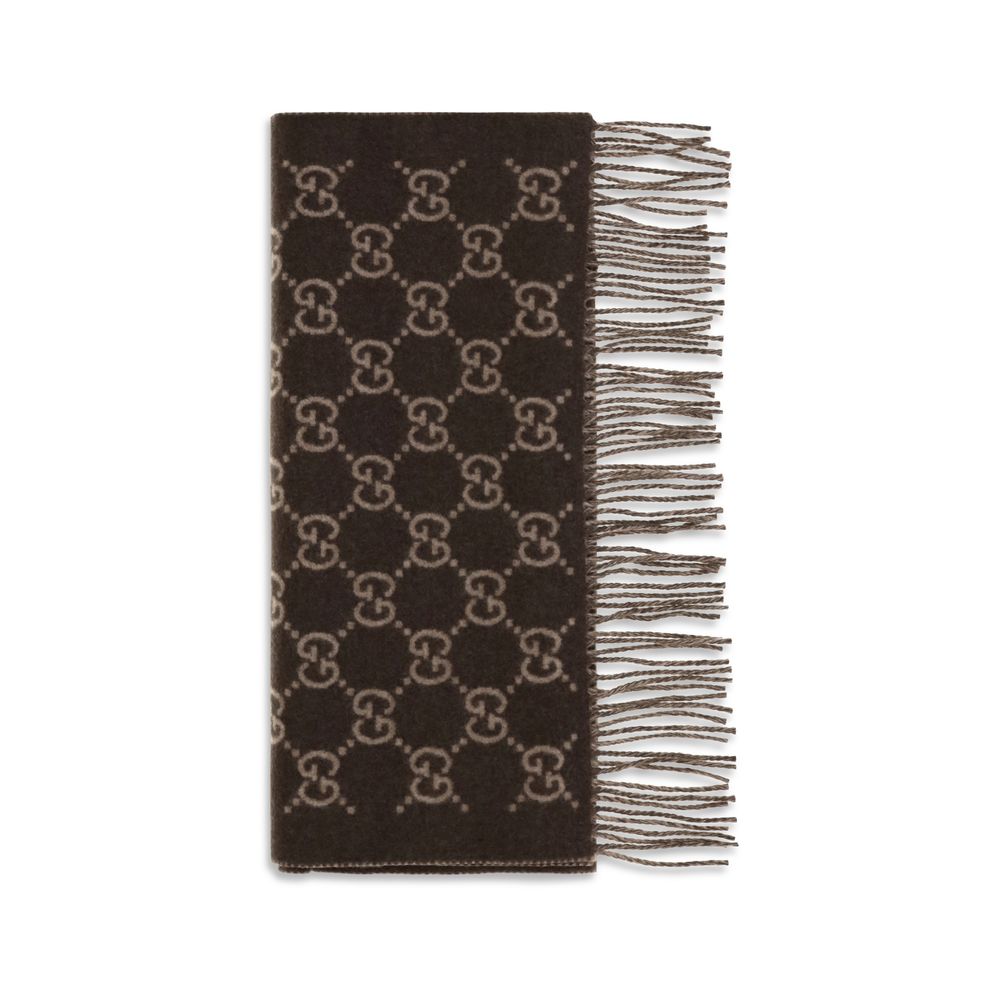 Gucci Brauner Kaschmirschal-1