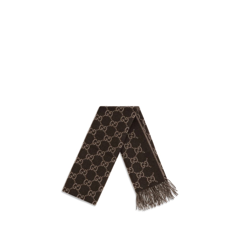Gucci Brauner Kaschmirschal-2
