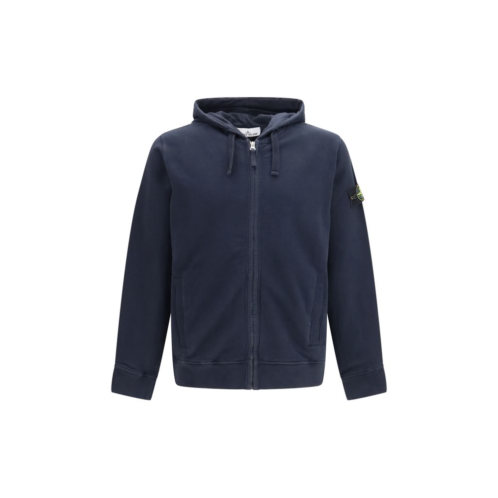 Stone Island Blauer Baumwoll-Sweatshirt-1