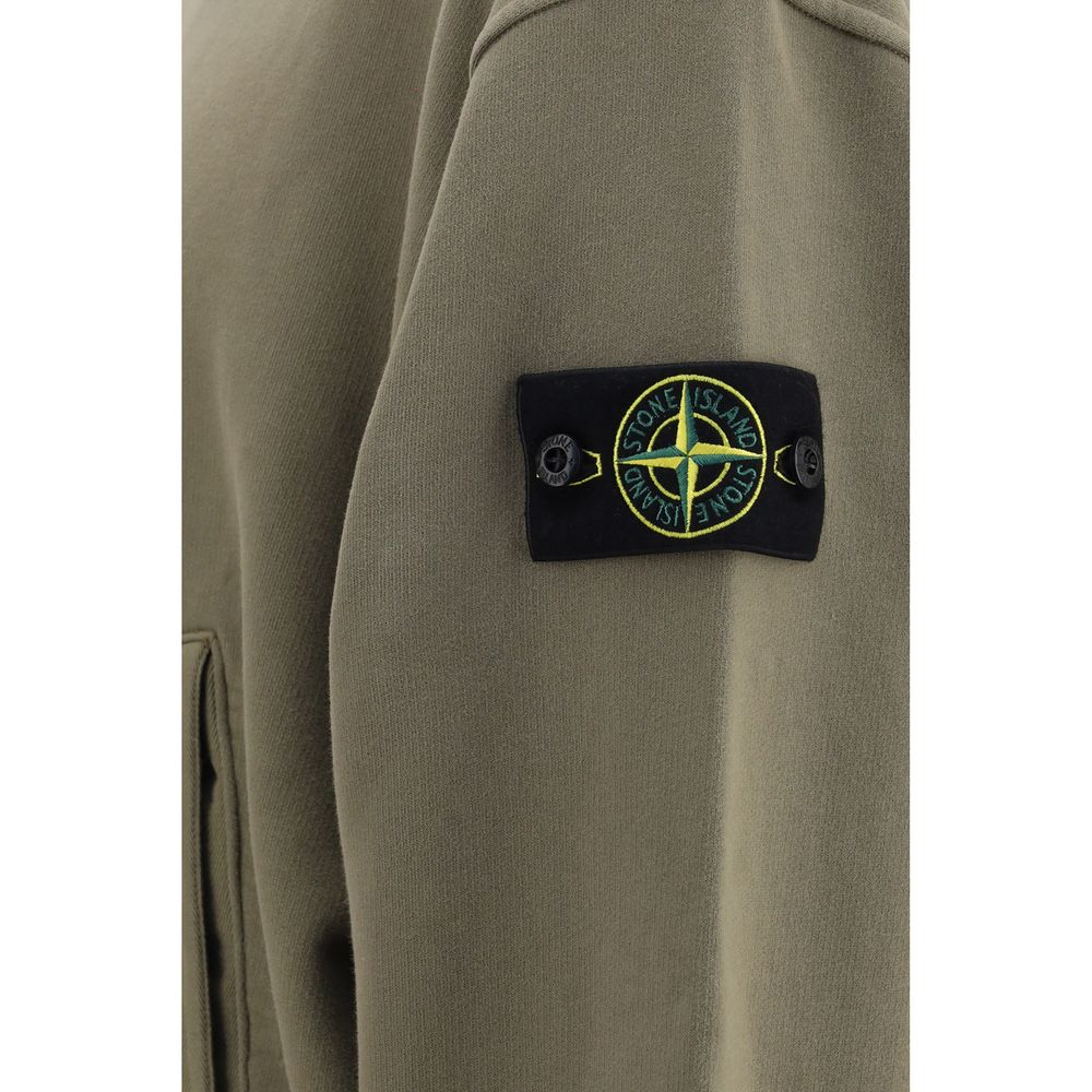 Stone Island Zweifarbiger Baumwollpullover-3
