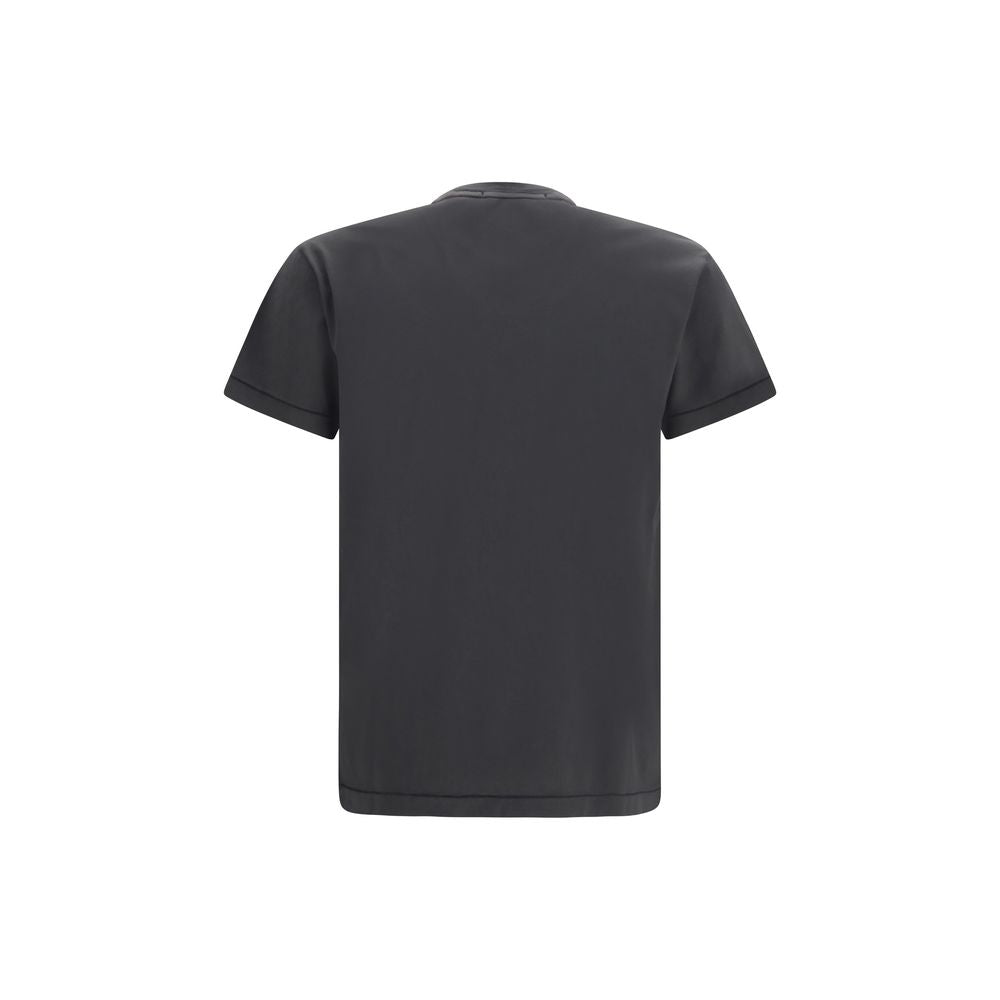 Stone Island Graues Baumwoll-T-Shirt-2