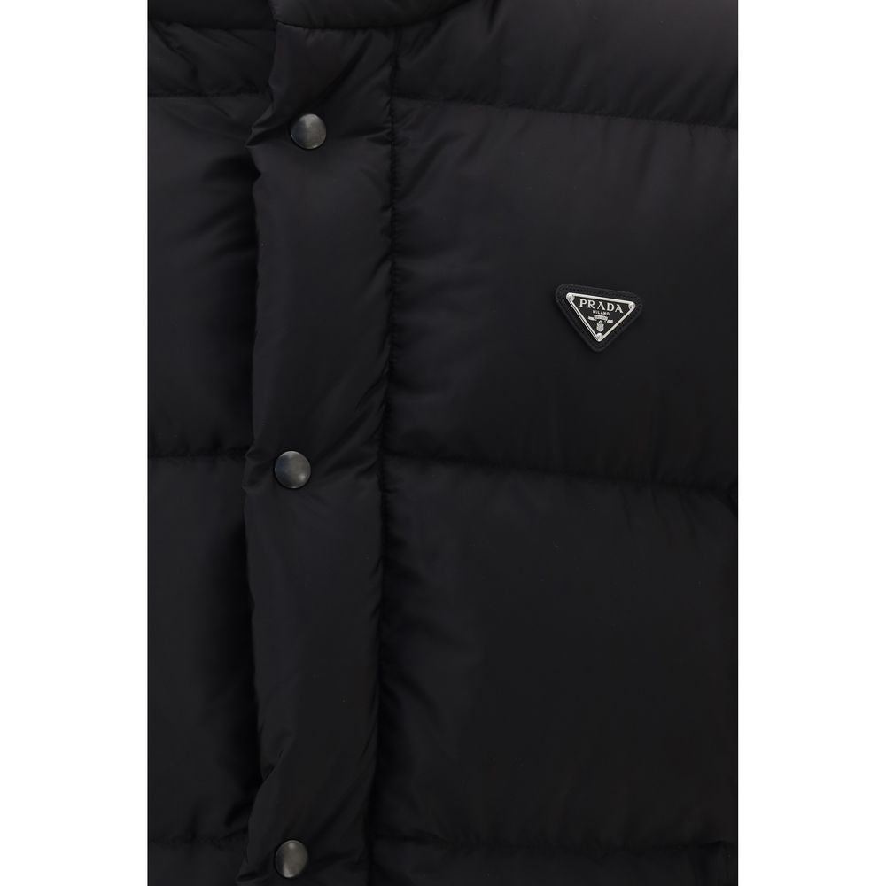 Prada Schwarze Daunenjacke aus Gänsedaunen, durchgehend-3