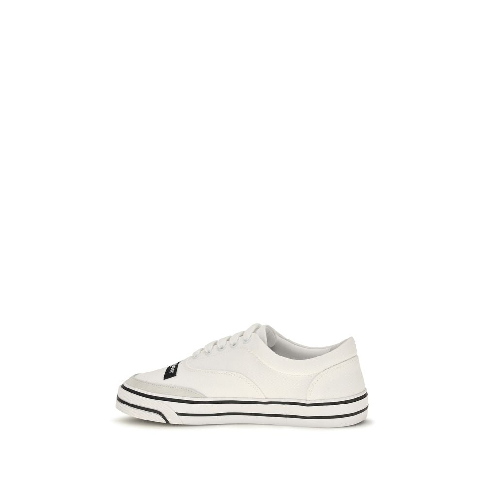 Dolce & Gabbana Weiße Low-Top-Sneaker aus Baumwolle-3