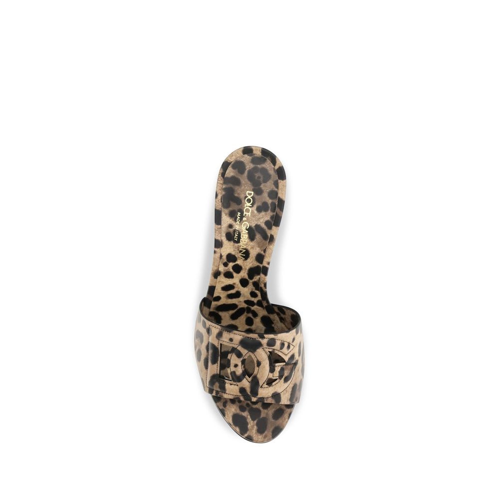 Dolce & Gabbana Beige Kalbsleder Bos Taurus Mules-4