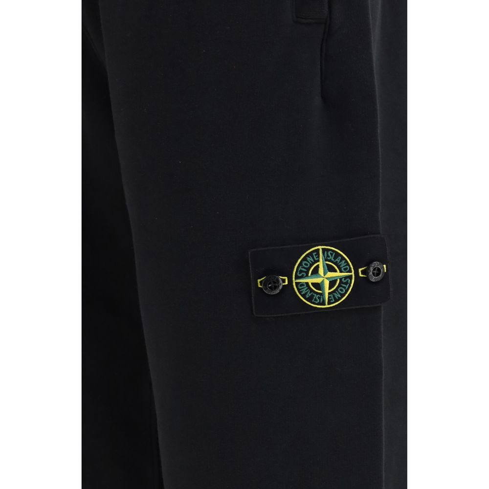 Stone Island Schwarzer Baumwoll-Sweatshirt-3