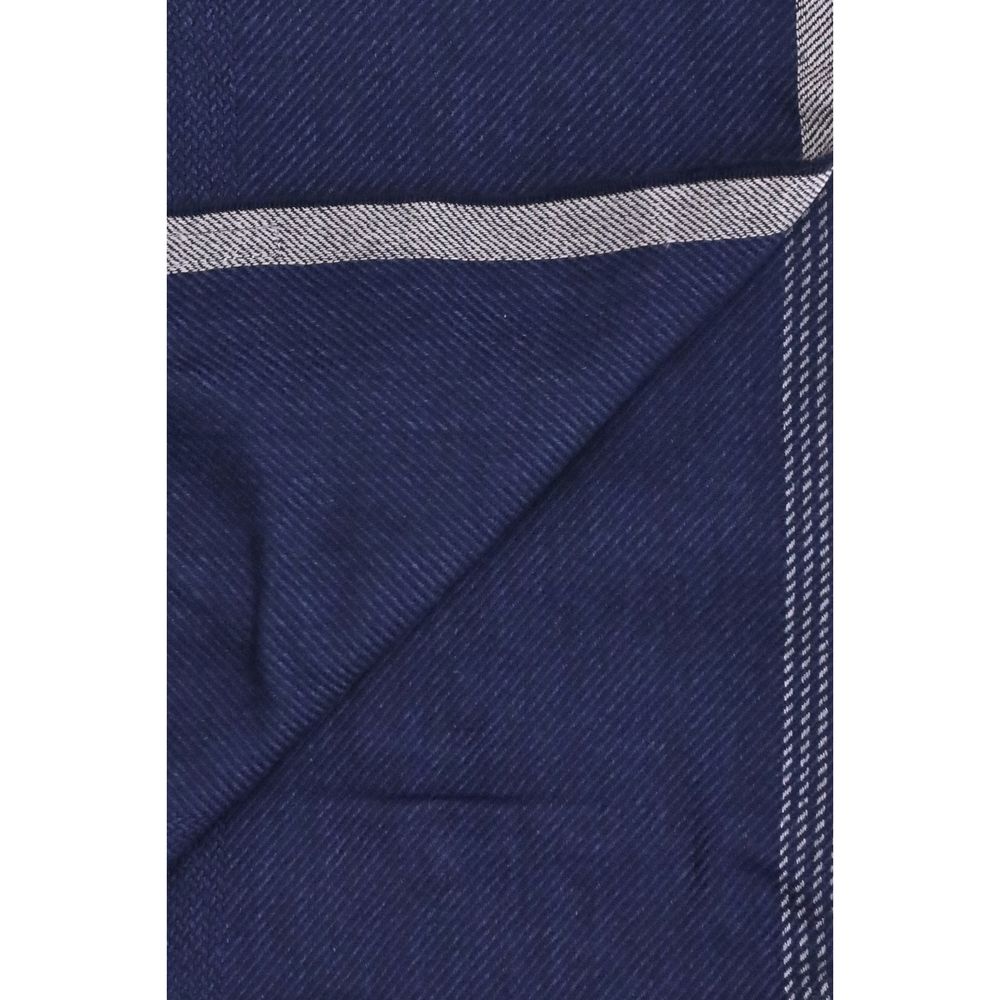 Brunello Cucinelli Blauer Kaschmirschal-3