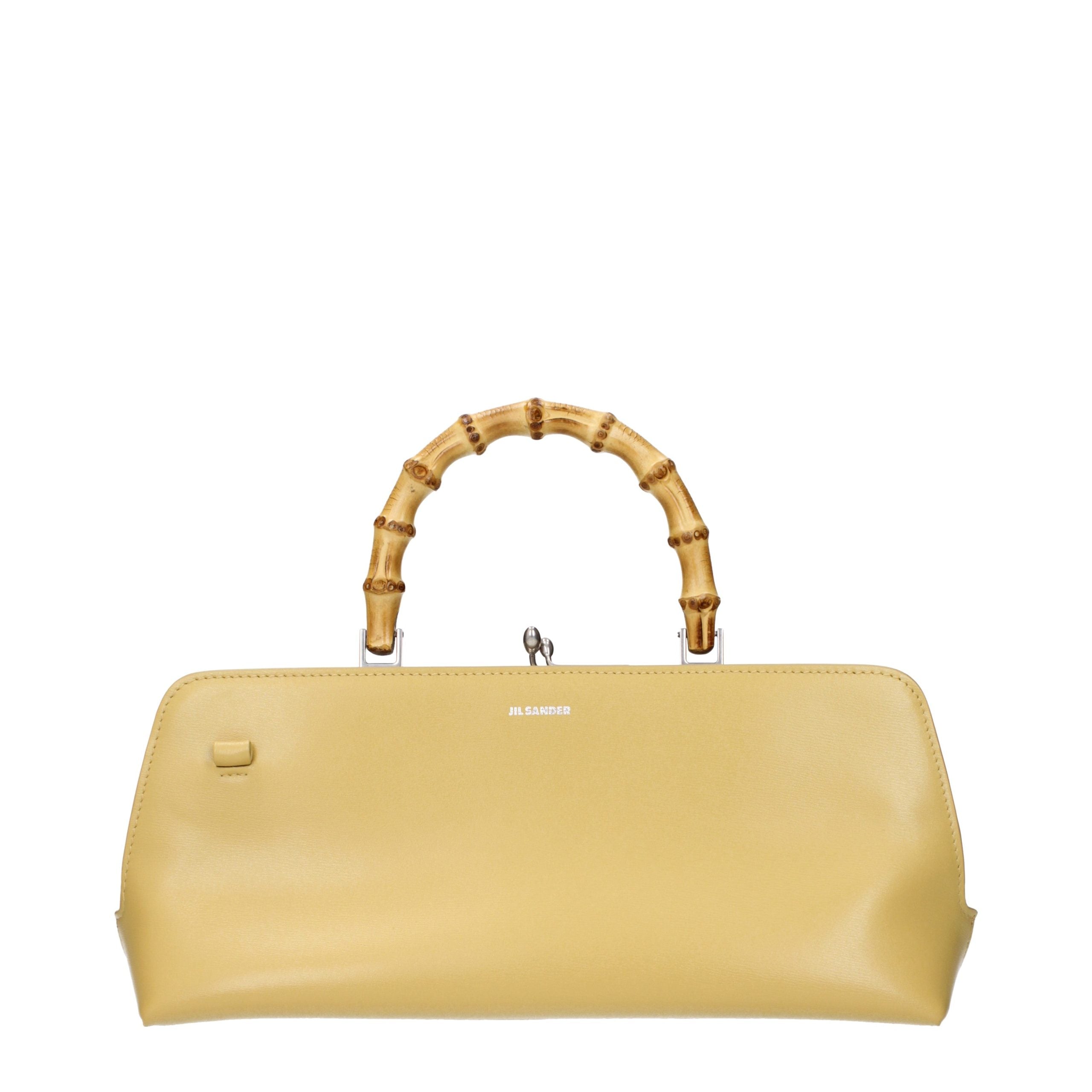 Jil Sander Gelbe Leder Umhängetasche-1