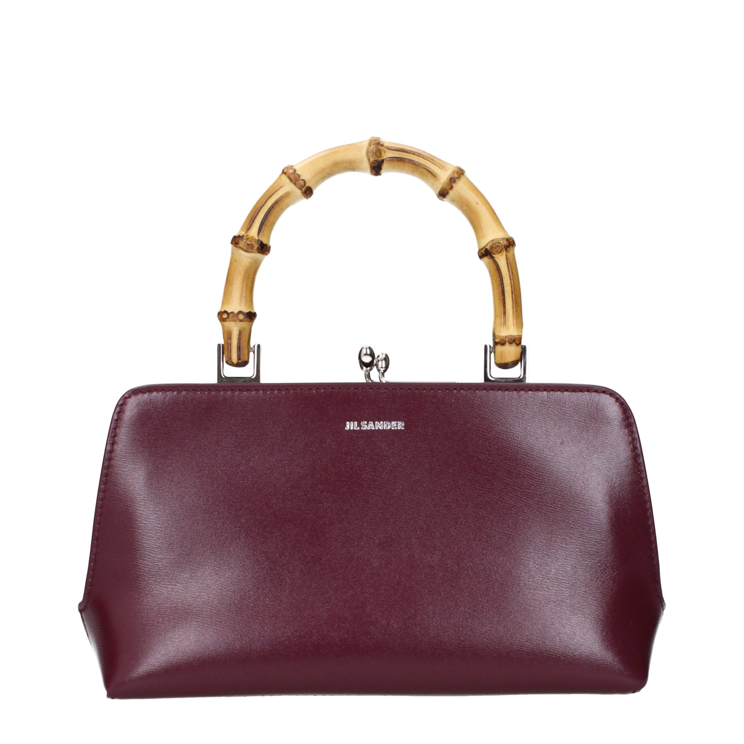 Jil Sander Rote Lederhandtasche-1