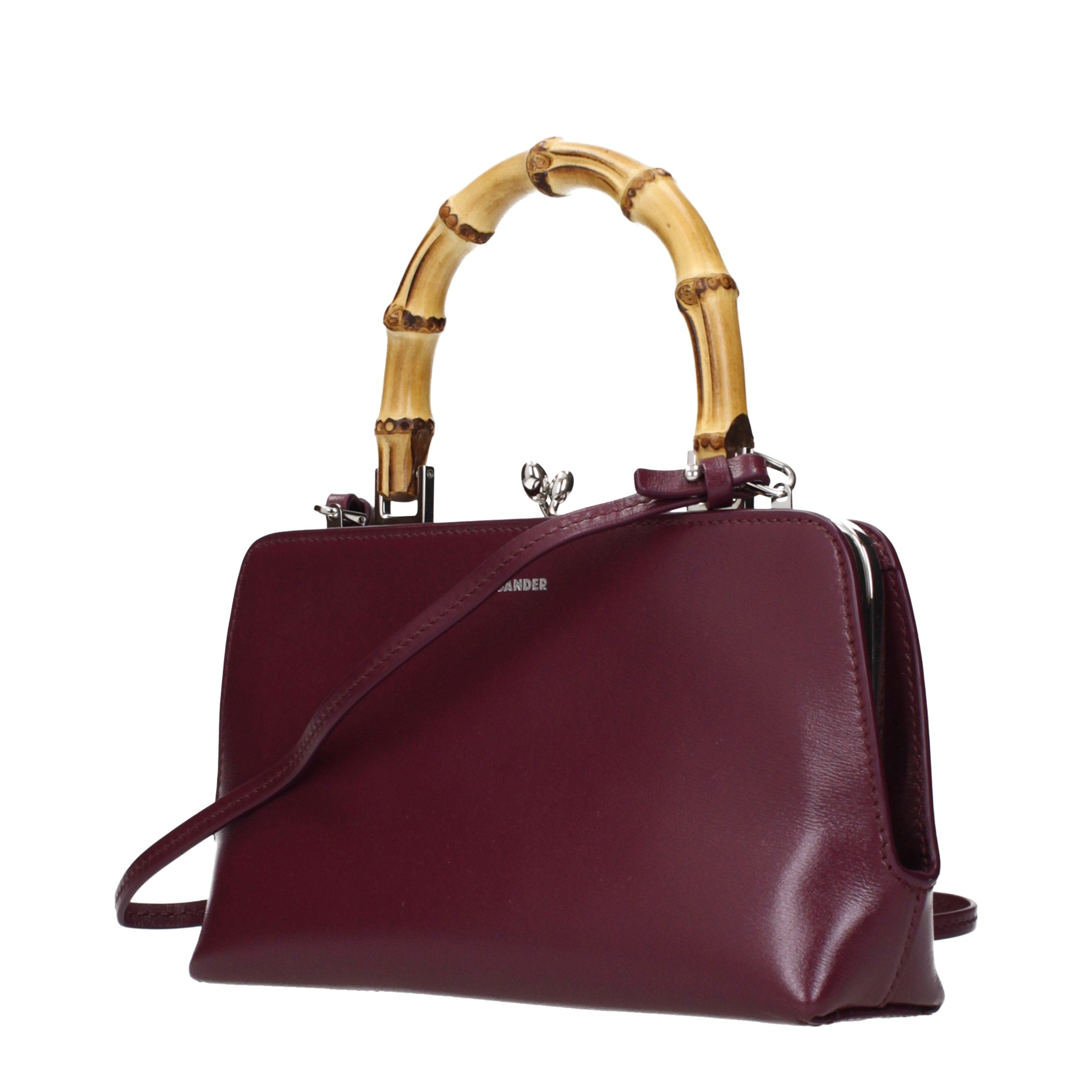 Jil Sander Rote Lederhandtasche-2