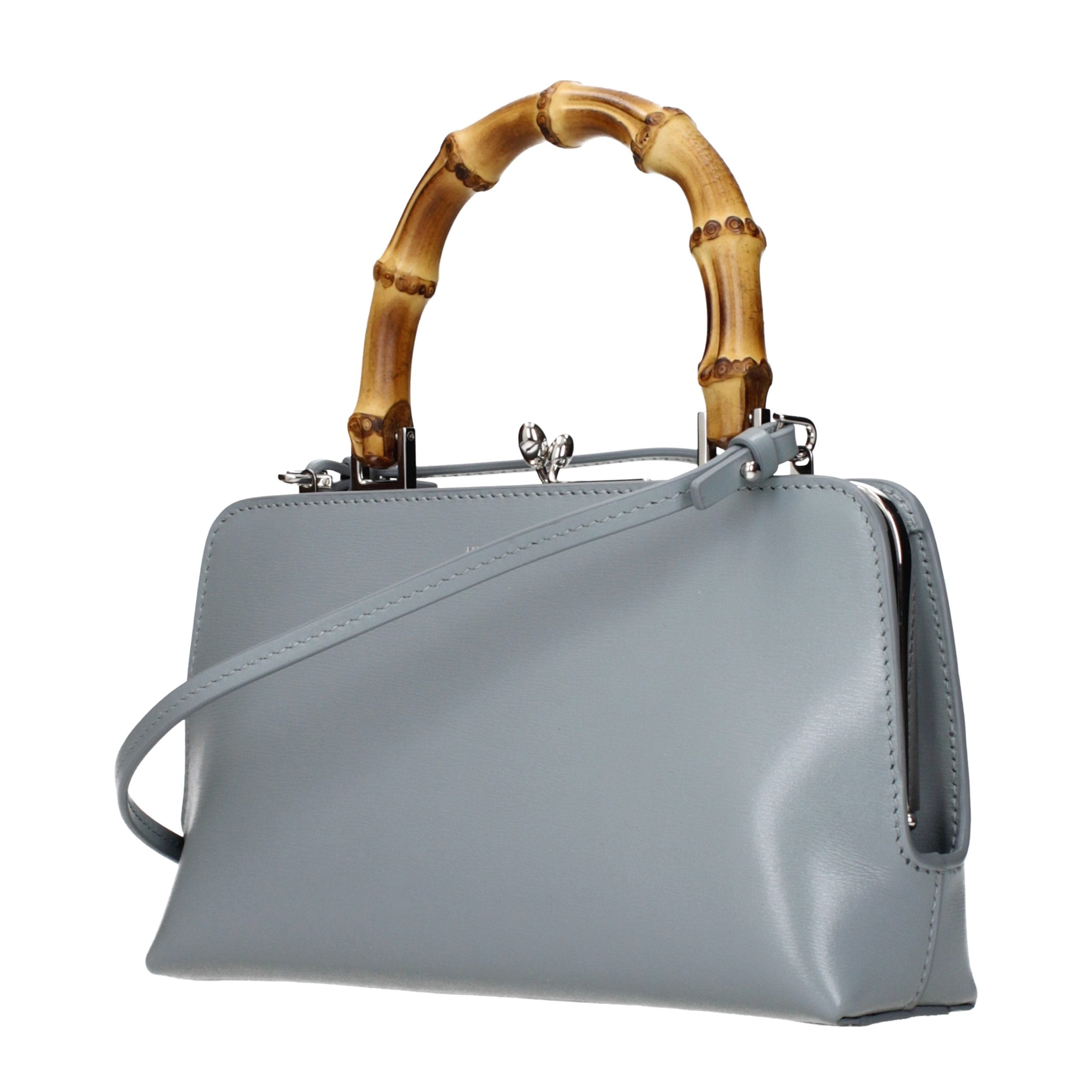 Jil Sander Graue Lederhandtasche-2