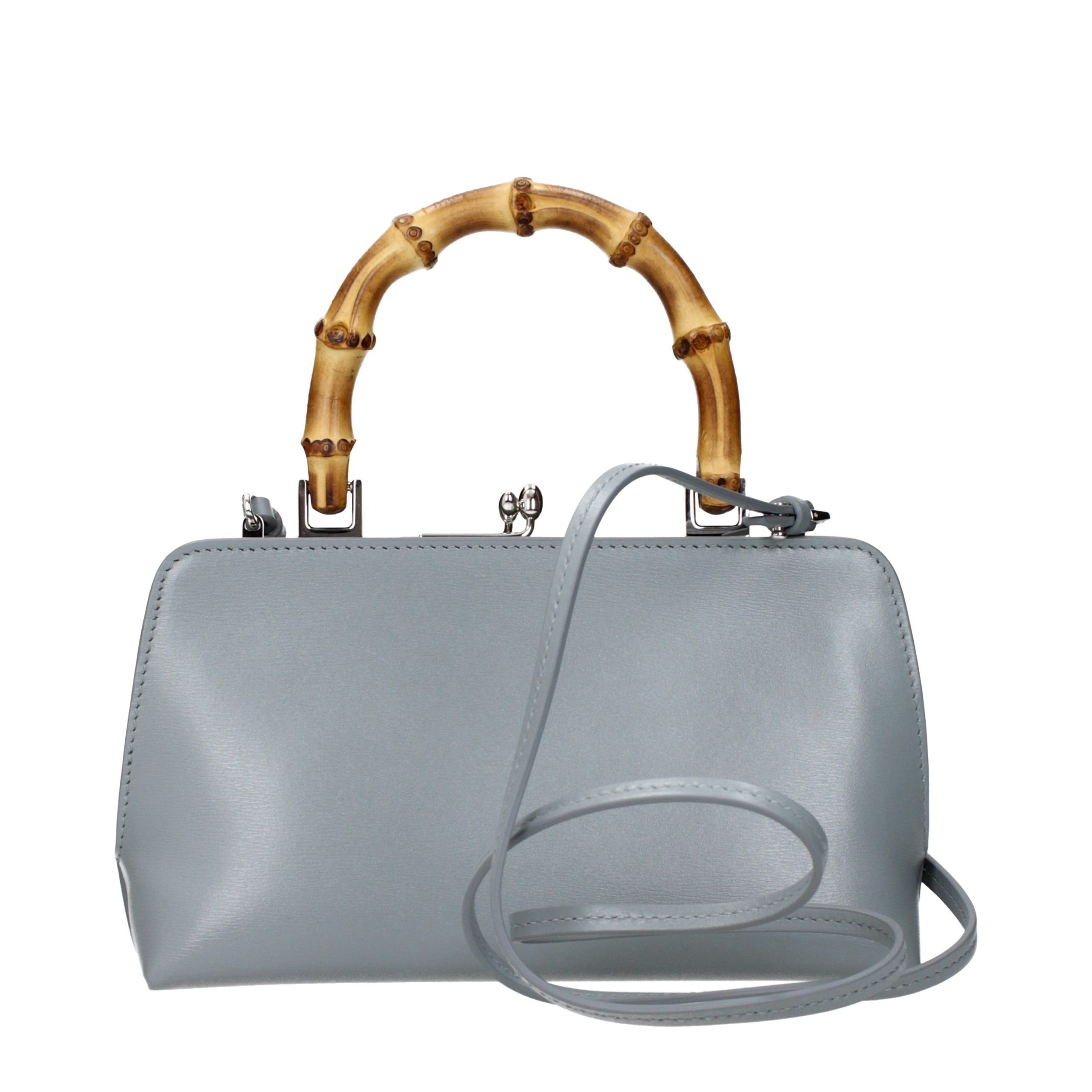 Jil Sander Graue Lederhandtasche-3