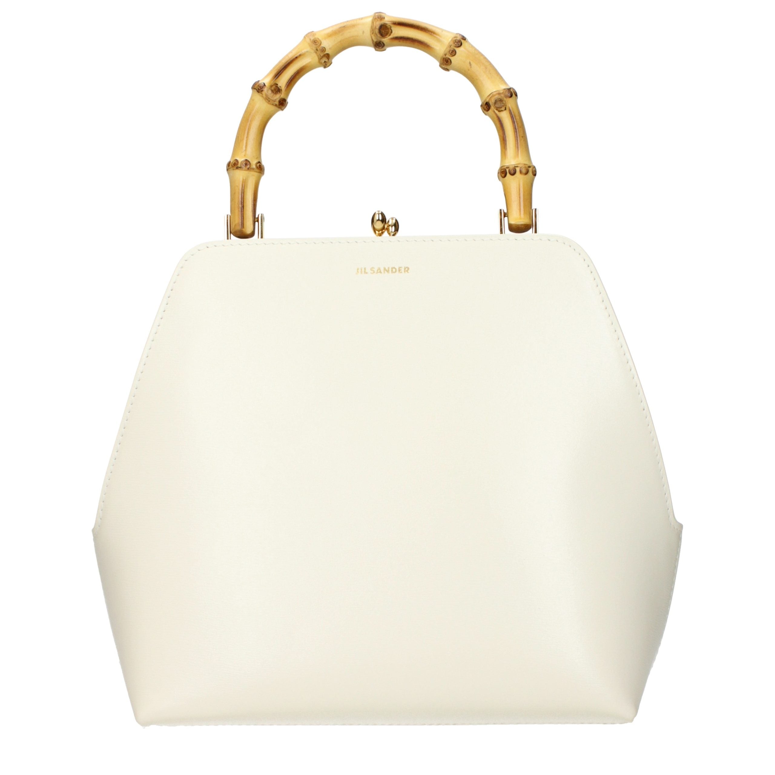 Jil Sander Beige Leder Handtasche-1
