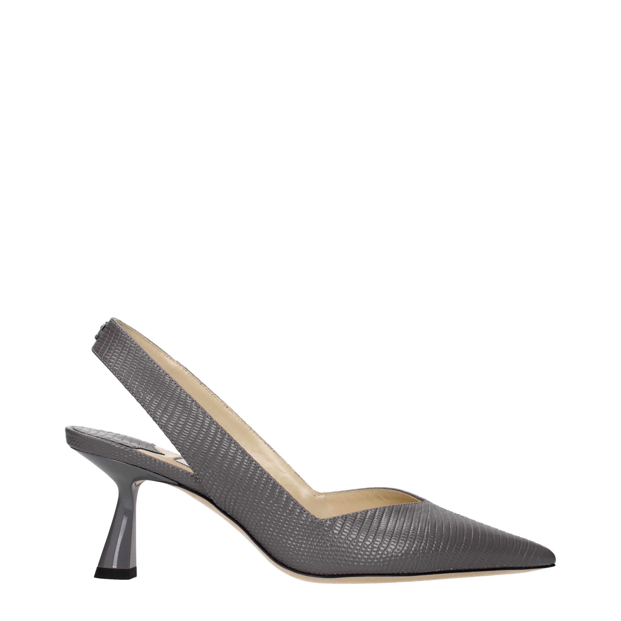 Jimmy Choo Graue Lederpumps-1