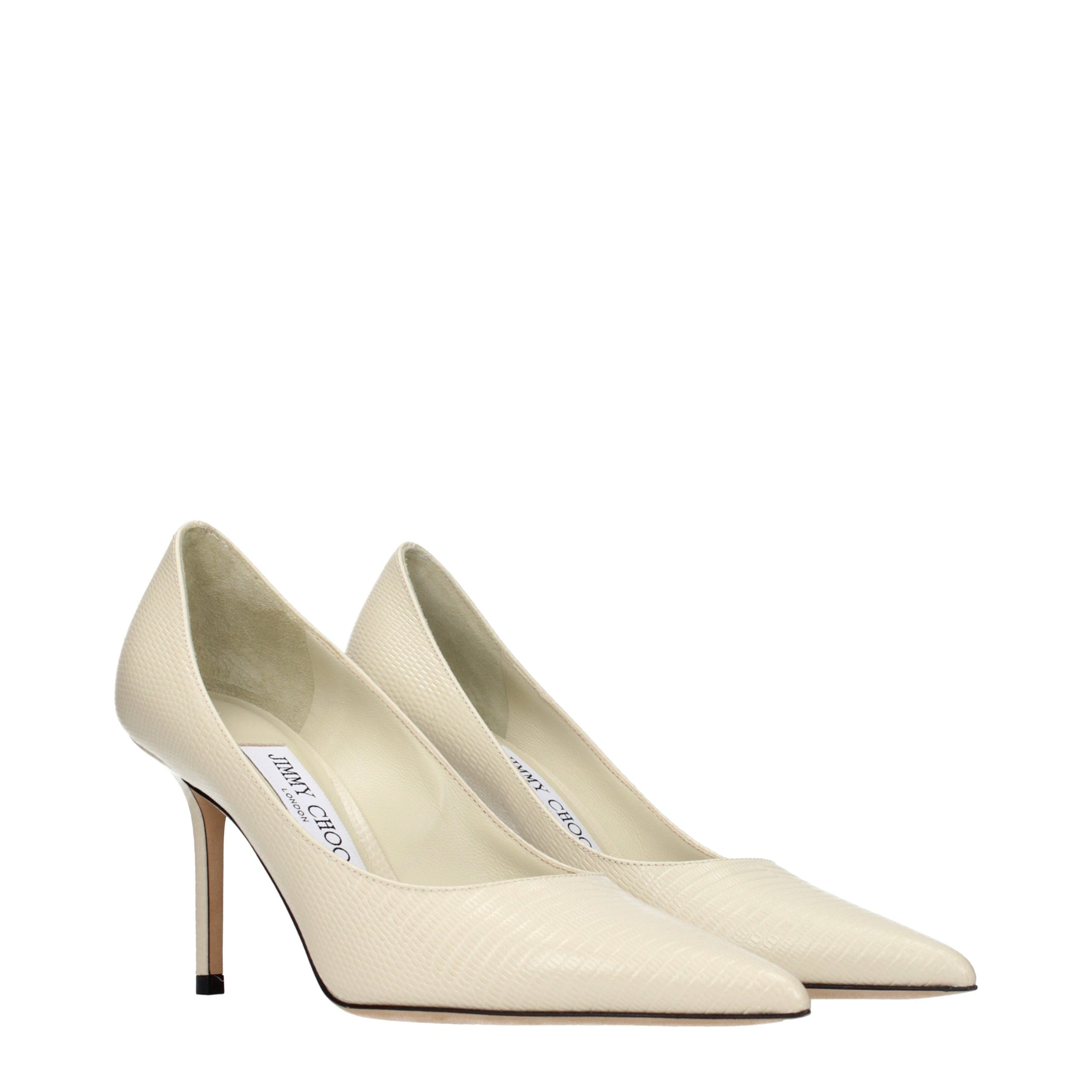 Jimmy Choo Beige Leder Pumps mit hohem Absatz-2