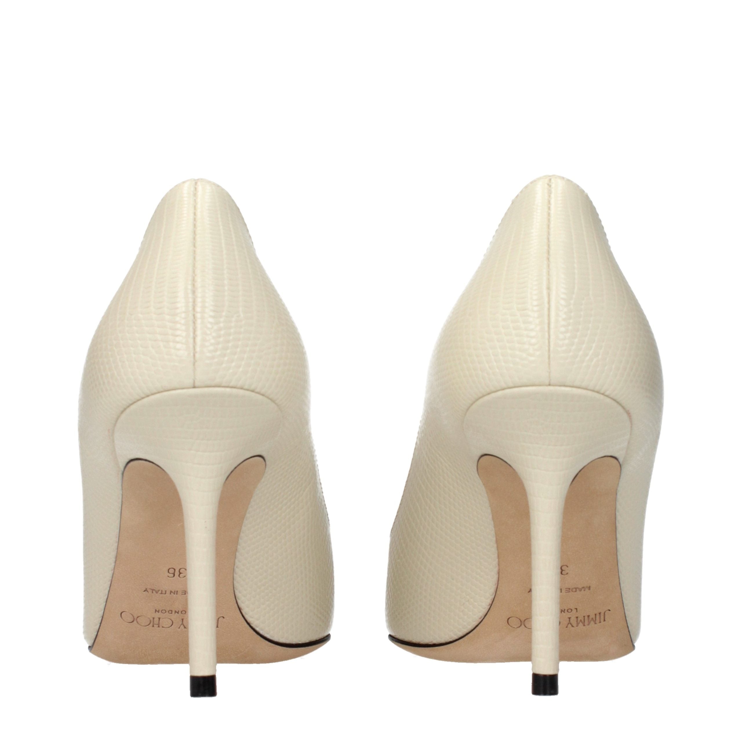 Jimmy Choo Beige Leder Pumps mit hohem Absatz-5