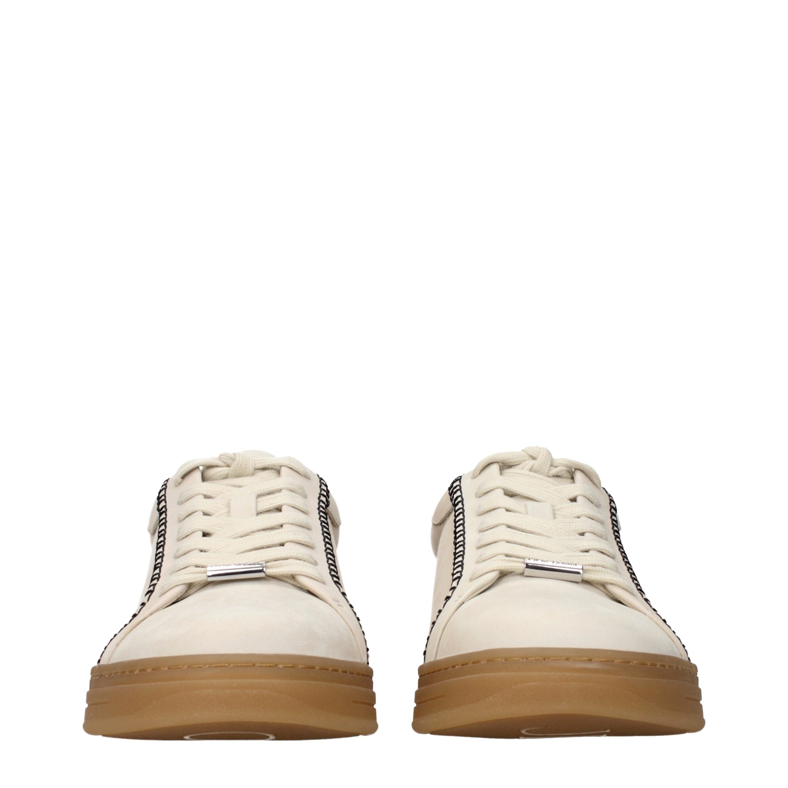 Jimmy Choo Beige Leder Low-Top Sneaker-3