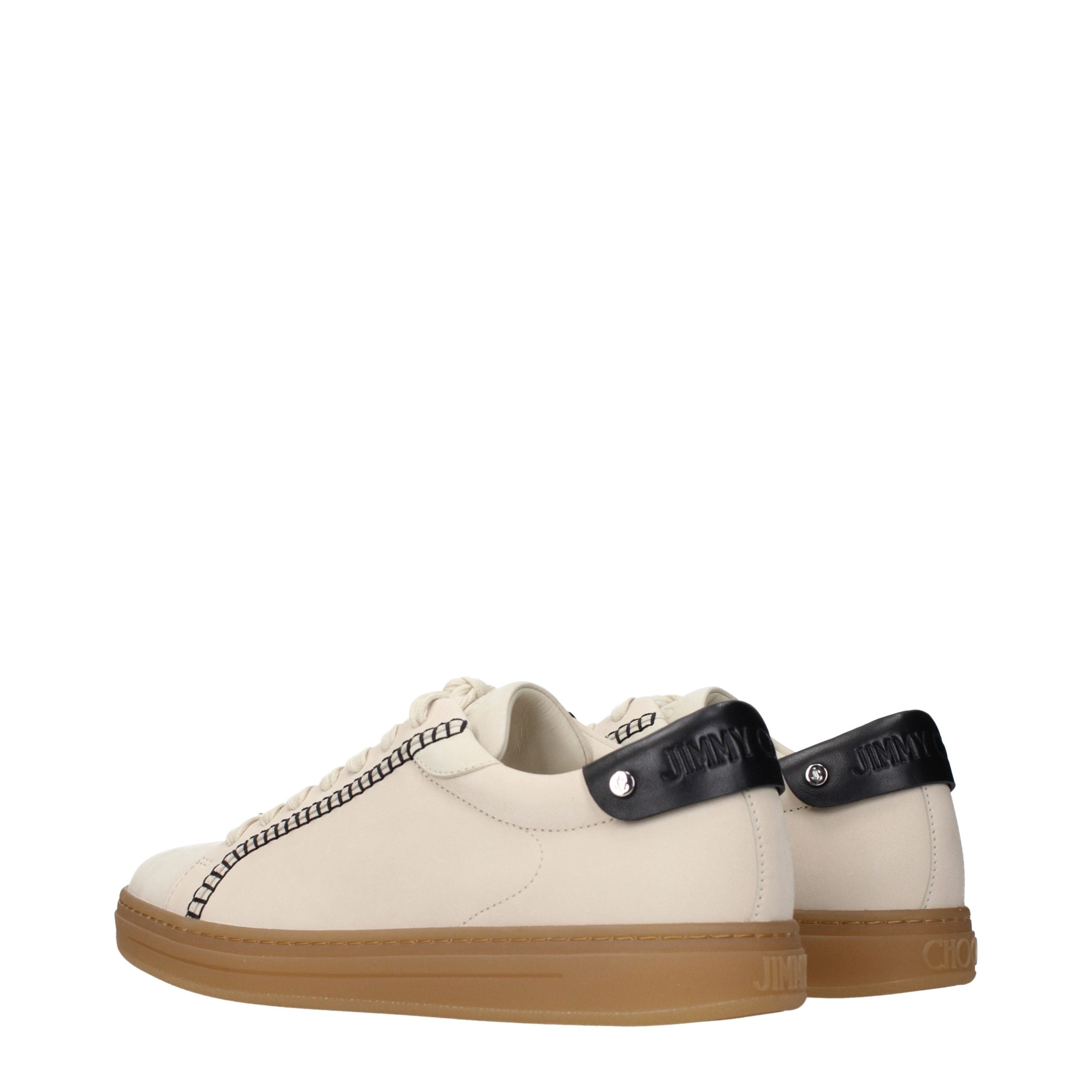 Jimmy Choo Beige Leder Low-Top Sneaker-4
