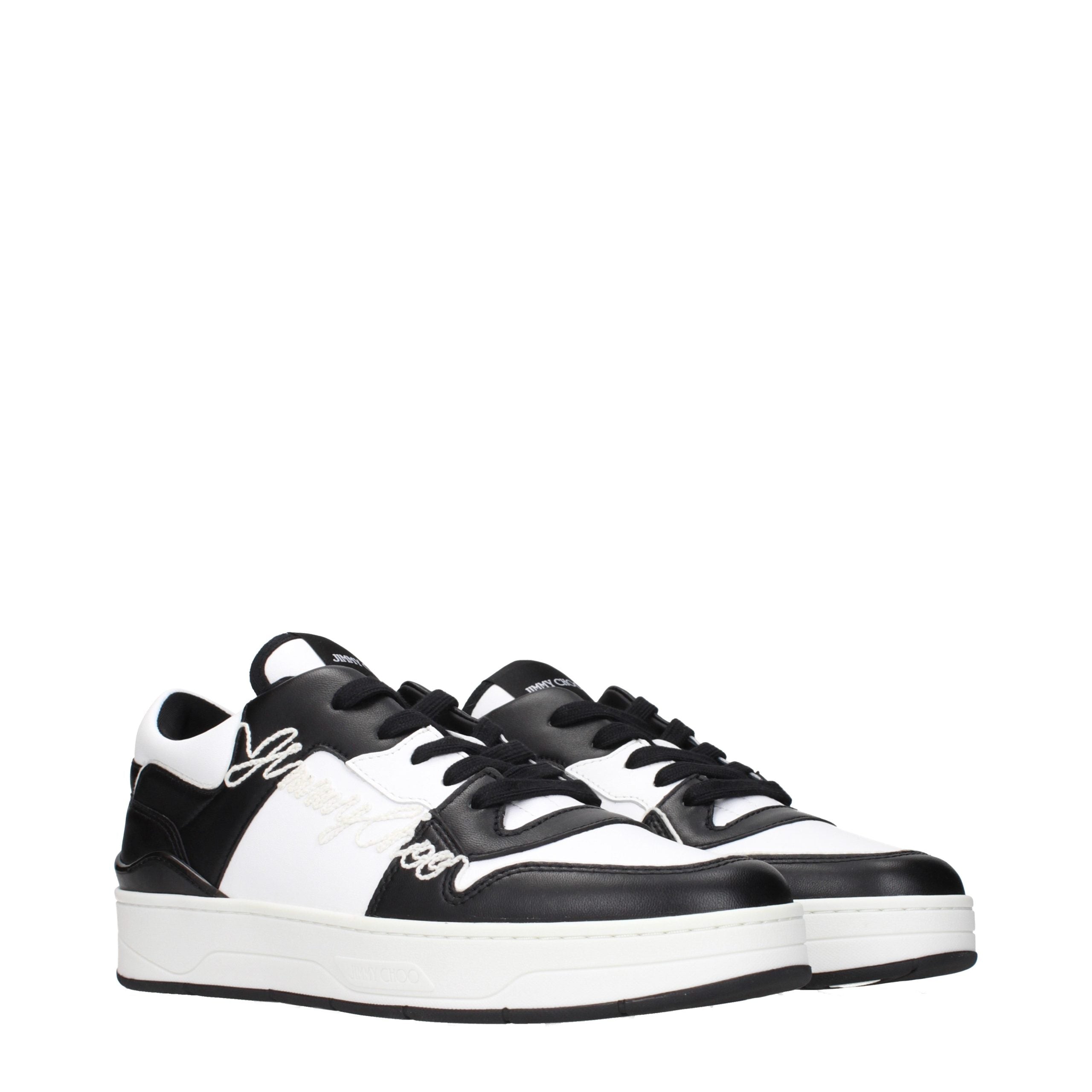 Jimmy Choo Schwarze Leder-Sneakers-2