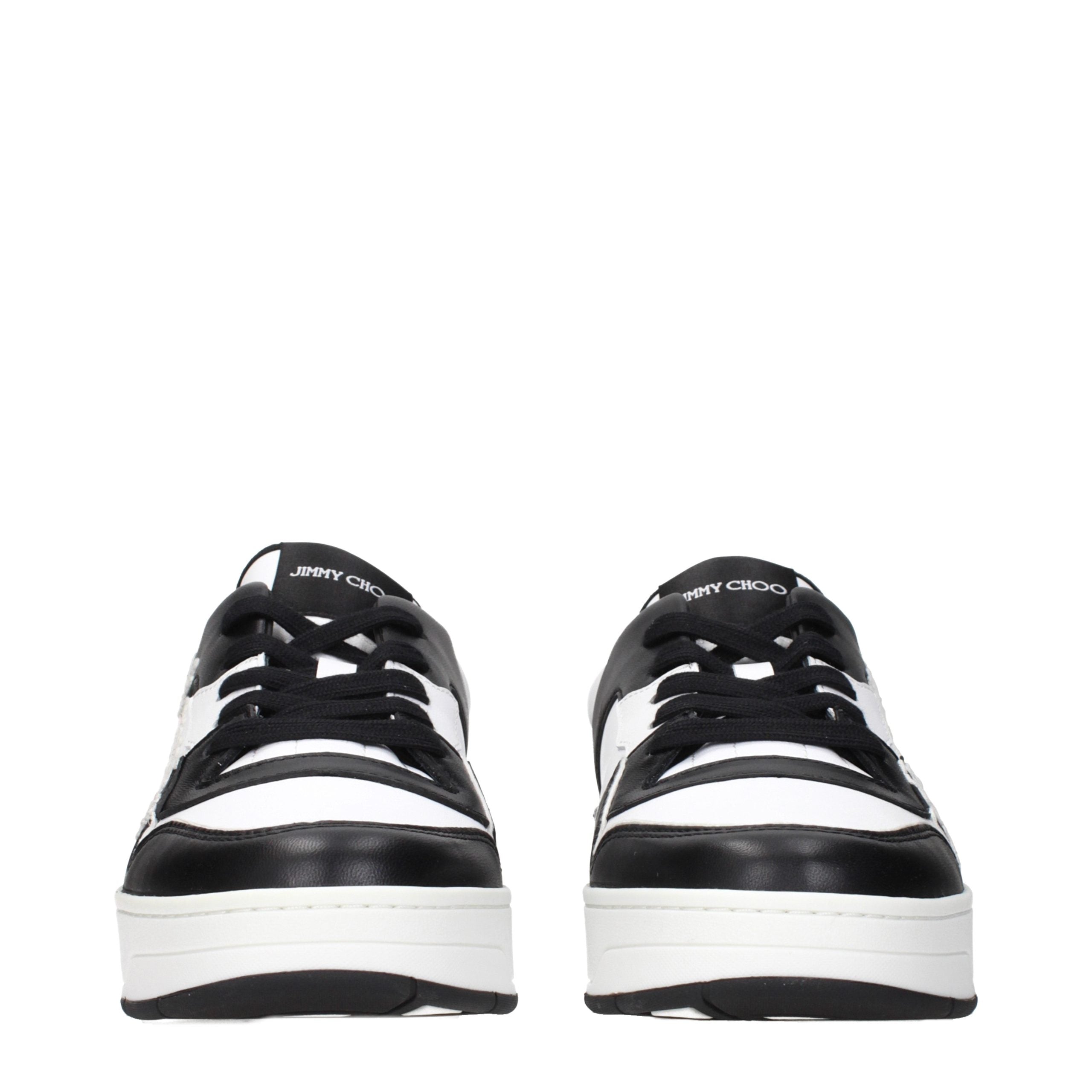 Jimmy Choo Schwarze Leder-Sneakers-3