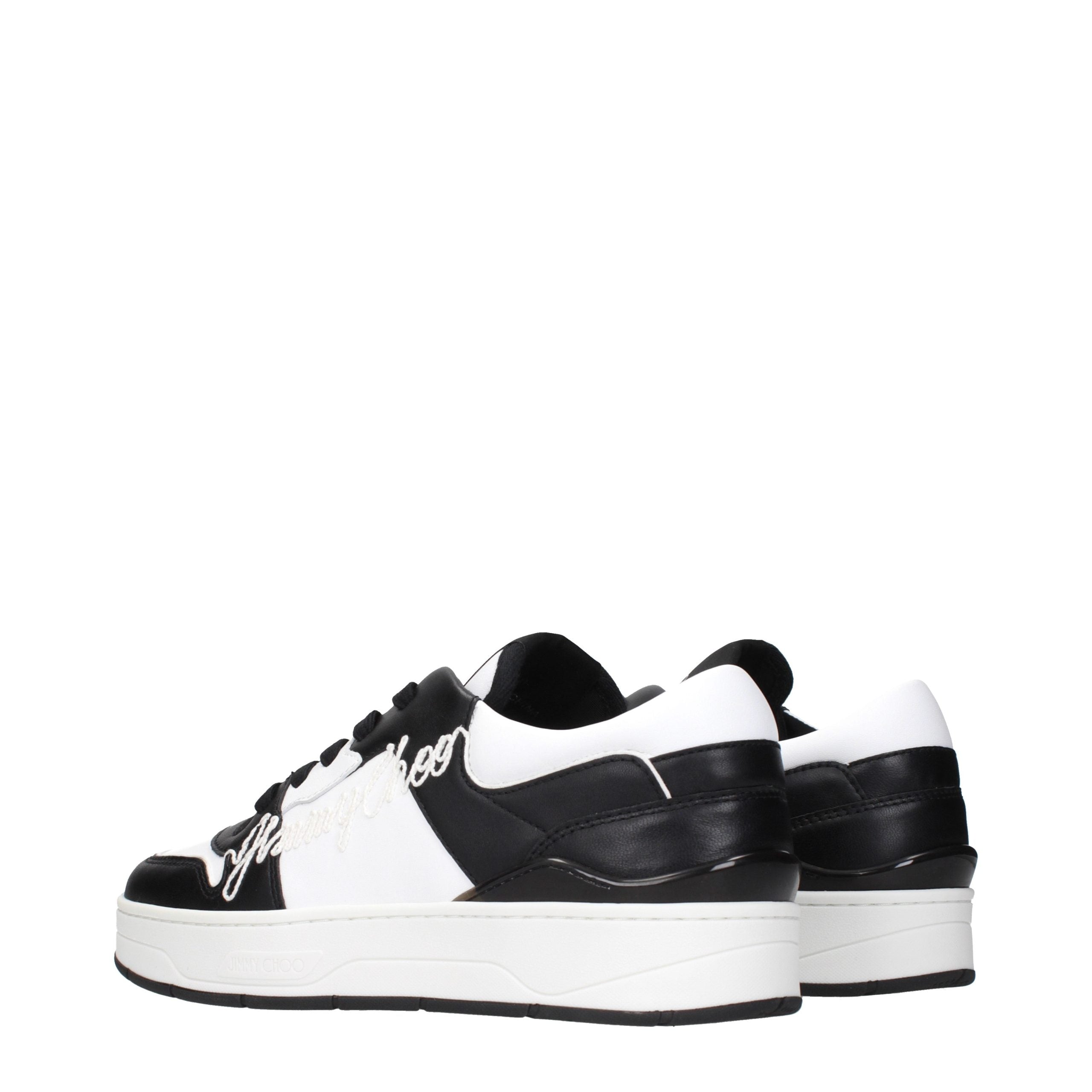 Jimmy Choo Schwarze Leder-Sneakers-4